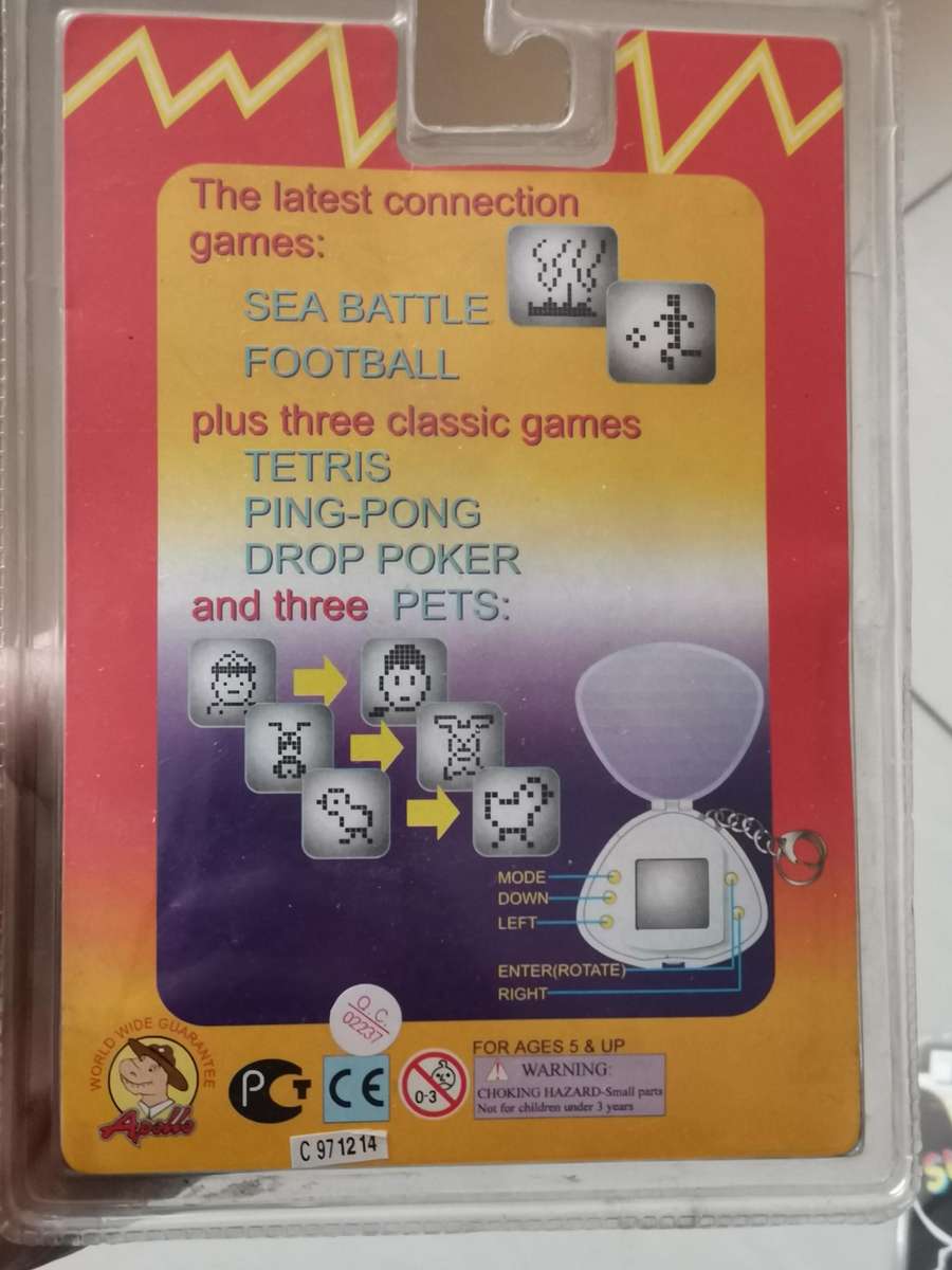 4 new old stock vintage handheld games