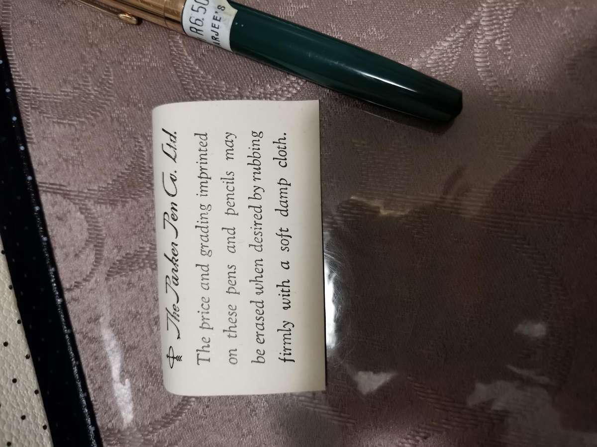 Vintage 1958 parker lady fountain pen ** like new** 1/10 12ct rolled gold cap