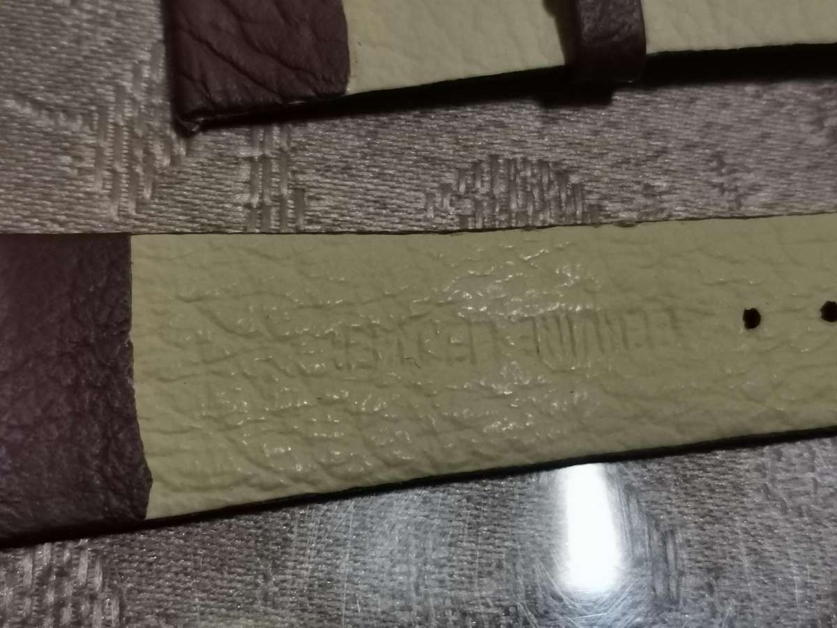 Genuine leather 18mm burgundy soft leather new old stock watch strap