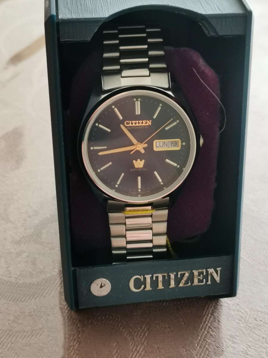 Vintage citizen crystal 7 automatic watch new old stock boxed full set unworn