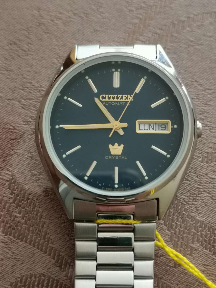 Vintage citizen crystal 7 automatic watch new old stock boxed full set unworn