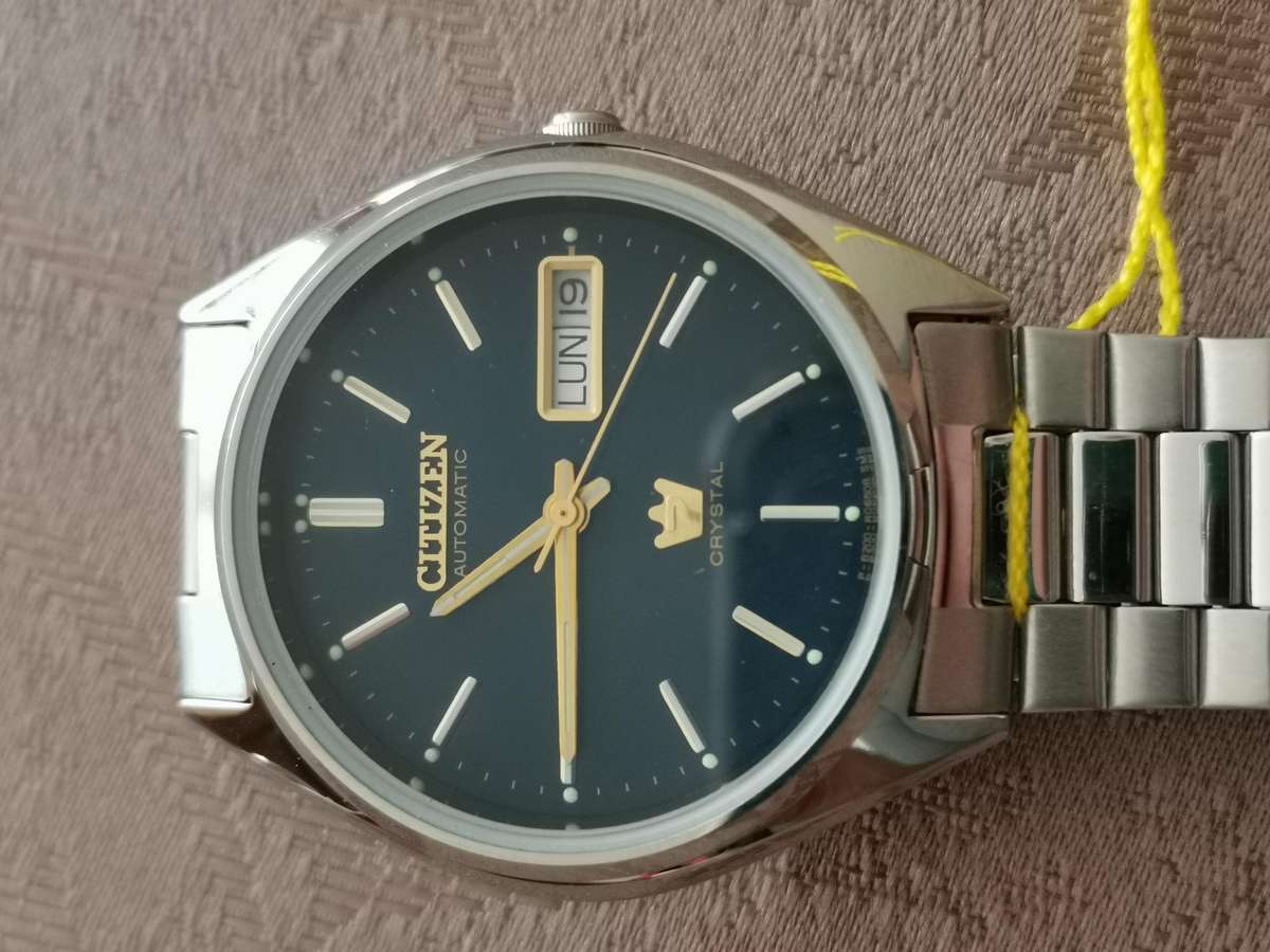 Vintage citizen crystal 7 automatic watch new old stock boxed full set unworn