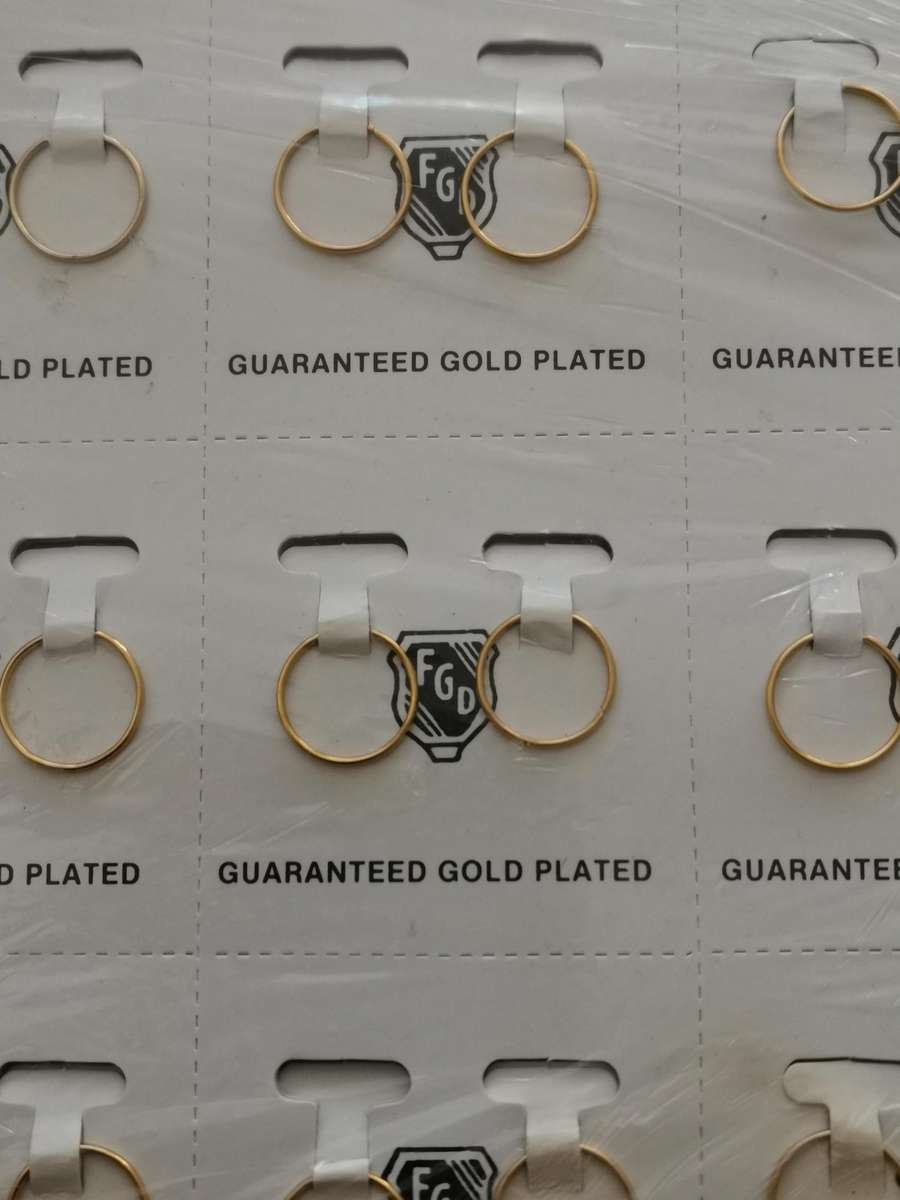 1980s FGD Gold Plated Earrings 144 Pairs