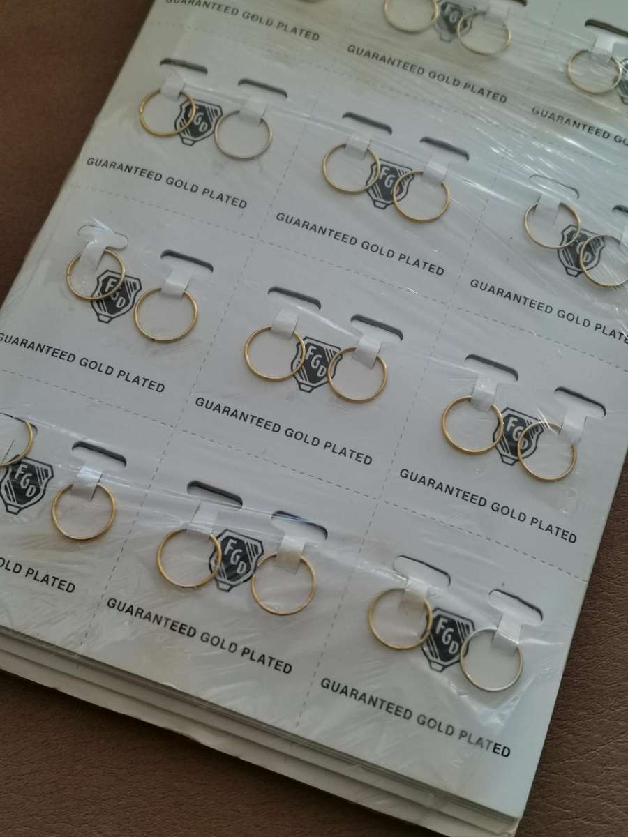 1980s FGD Gold Plated Earrings 144 Pairs