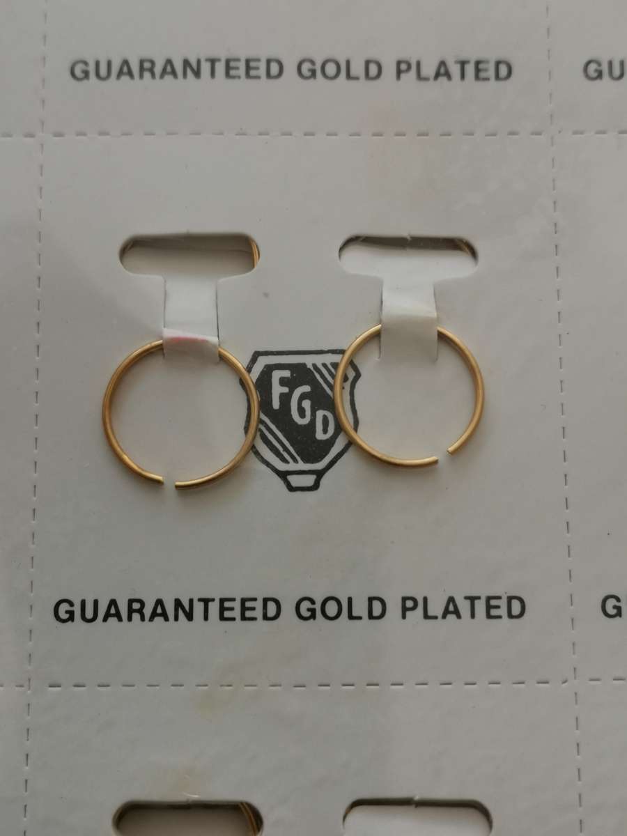 1980s FGD Gold Plated Earrings 144 Pairs