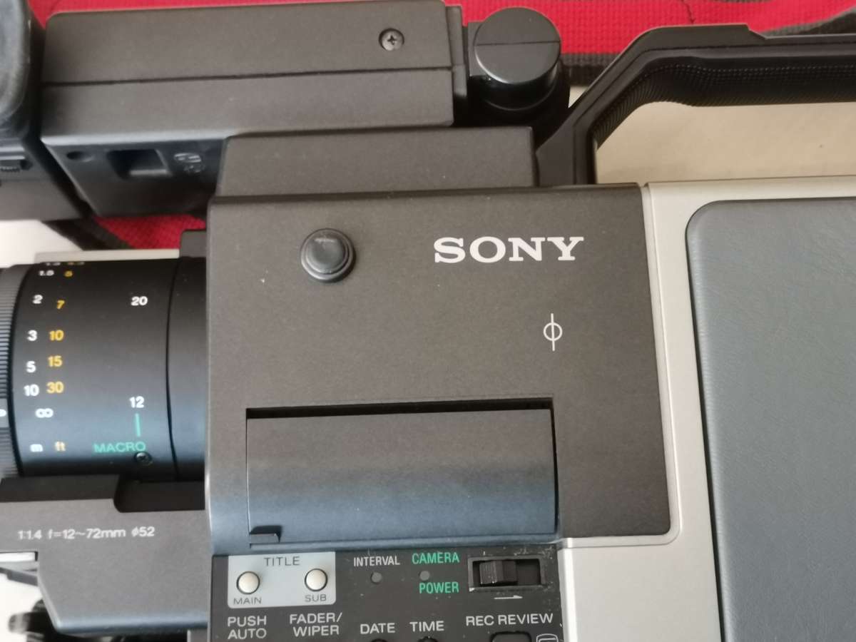 Vintage Sony video 8mm ccd-v100E camcorder and carry case