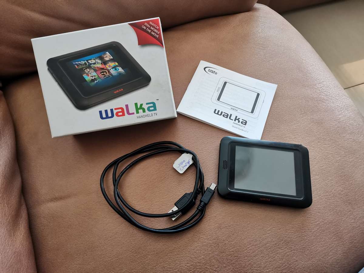 Vintage dstv walka portable TV boxed