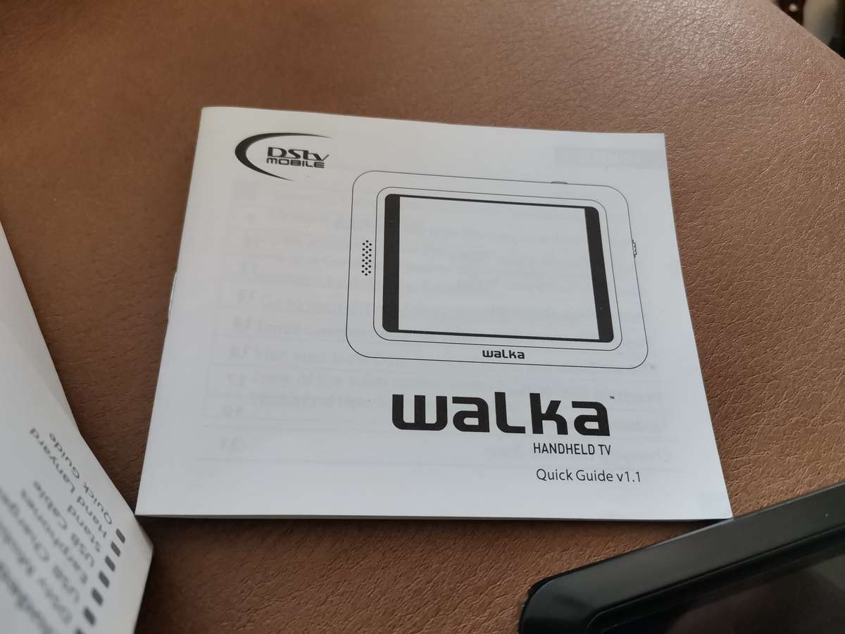 Vintage dstv walka portable TV boxed