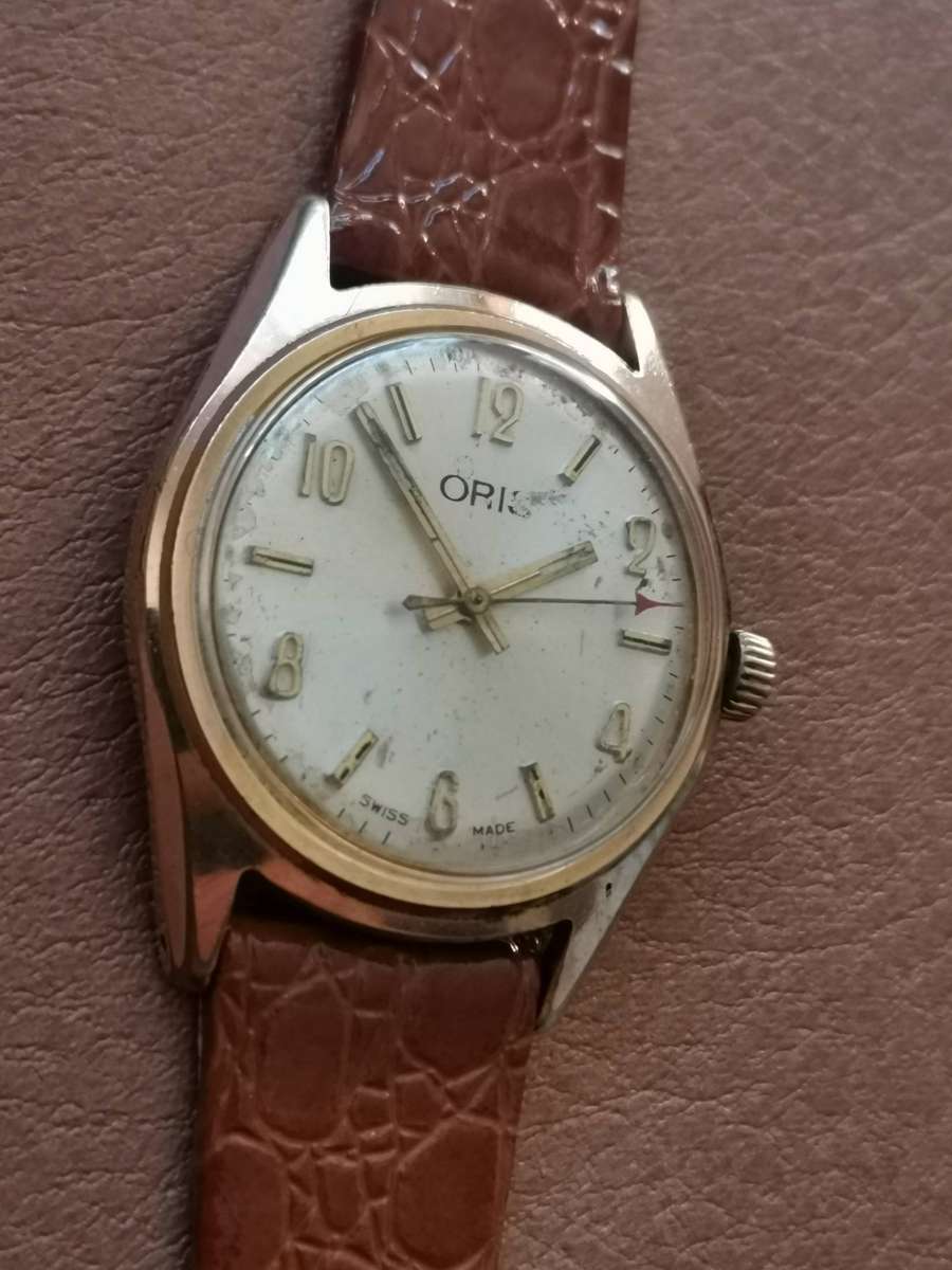 Vintage oris Swiss mechanical manual wind watch