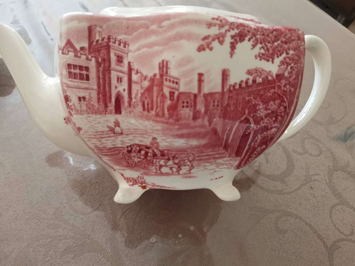 Vintage haddon hall English made 3 piece teapot set