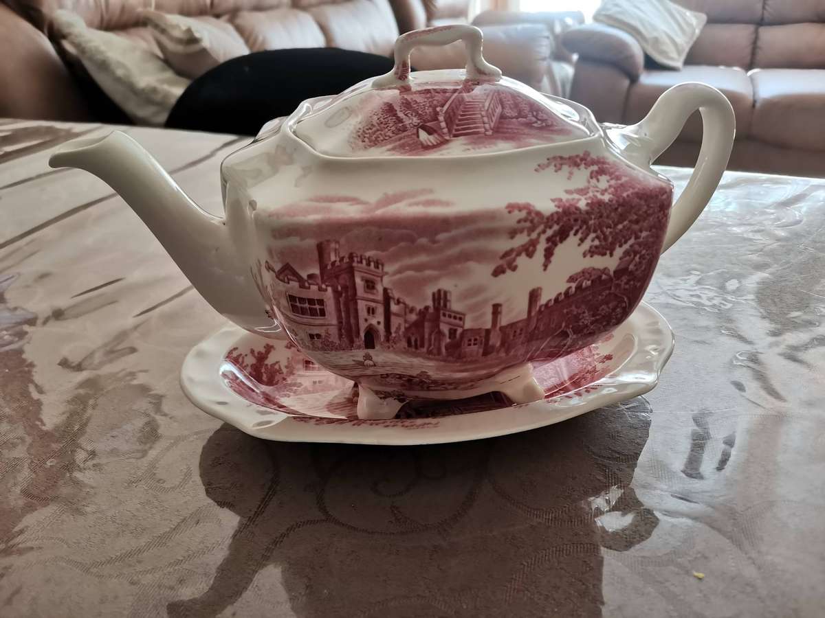 Vintage haddon hall English made 3 piece teapot set