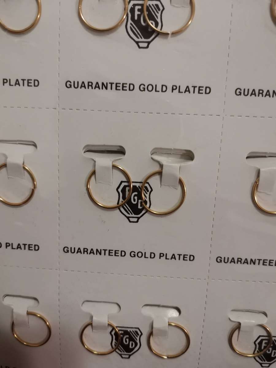 1980s FGD Gold Plated Earrings 144 Pairs