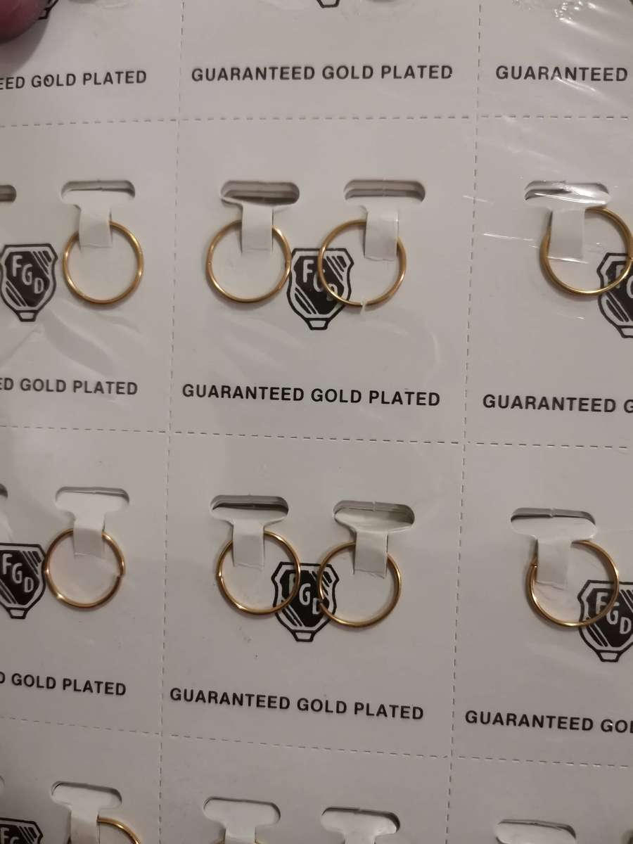 1980s FGD Gold Plated Earrings 144 Pairs