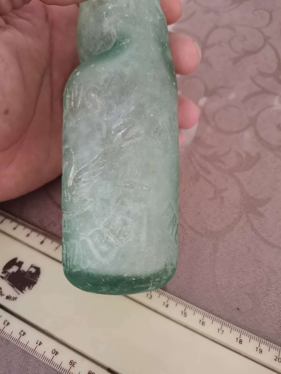 2 vintage south African codd bottles