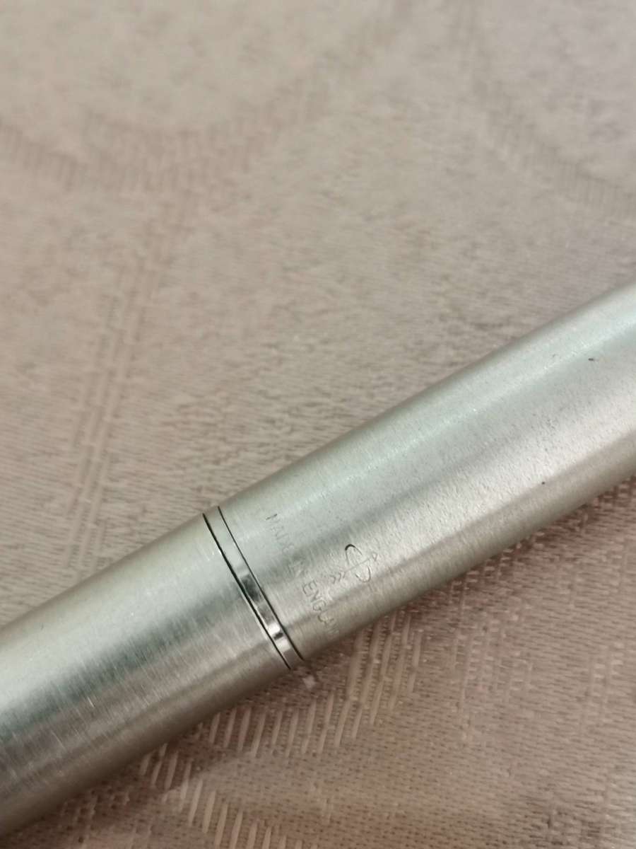 Vintage stainless steel parker fountain pen made in England
