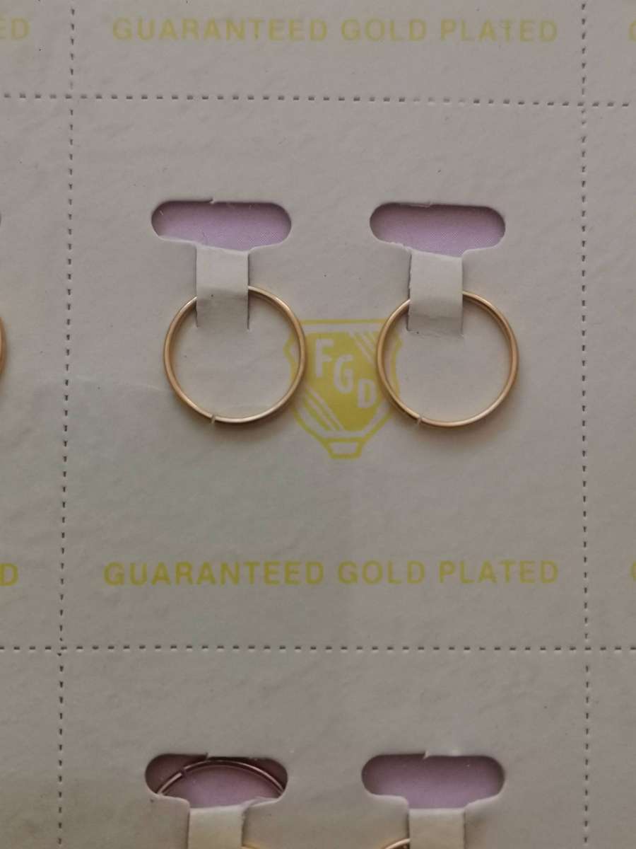 1980s FGD Gold Plated Earrings 144 Pairs