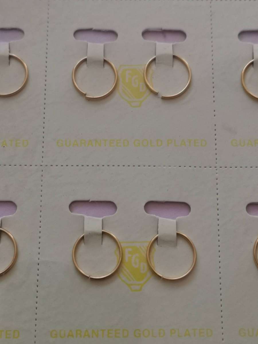 1980s FGD Gold Plated Earrings 144 Pairs