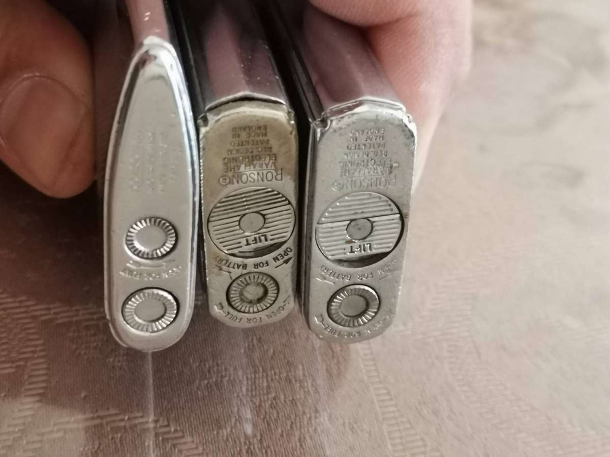 Lot of 3 vintage Ronson brand lighters