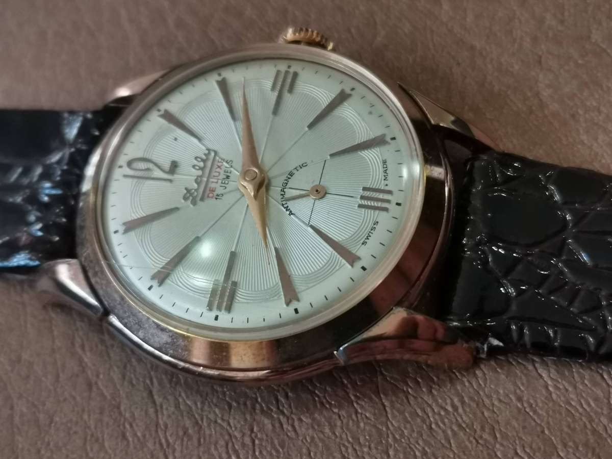 Vintage Dally De luxe 15 jewels antimagnetic Swiss made mechanical manual wind watch