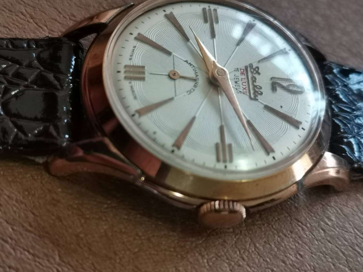 Vintage Dally De luxe 15 jewels antimagnetic Swiss made mechanical manual wind watch