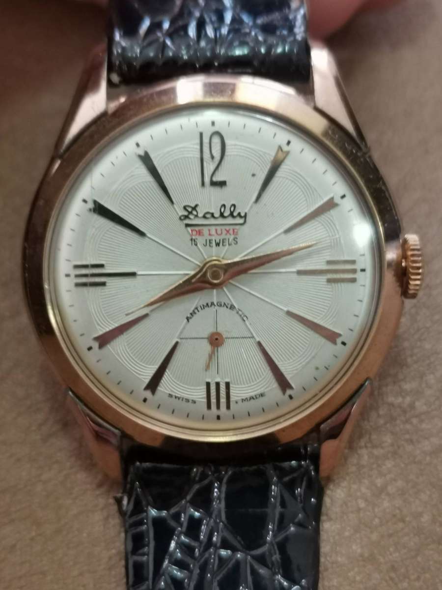 Vintage Dally De luxe 15 jewels antimagnetic Swiss made mechanical manual wind watch