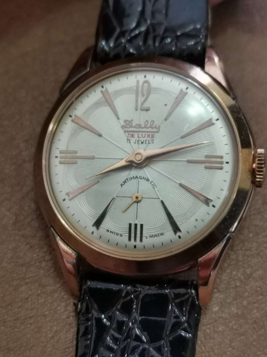 Vintage Dally De luxe 15 jewels antimagnetic Swiss made mechanical manual wind watch