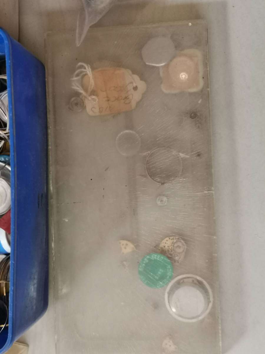 Large lot of watchmakers spares