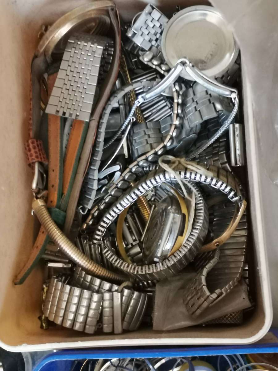 Large lot of watchmakers spares