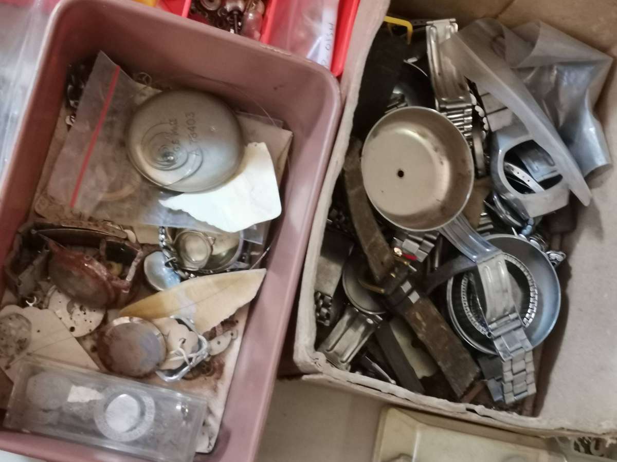 Large lot of watchmakers spares