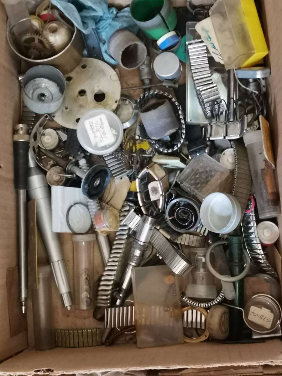 Large lot of watchmakers spares