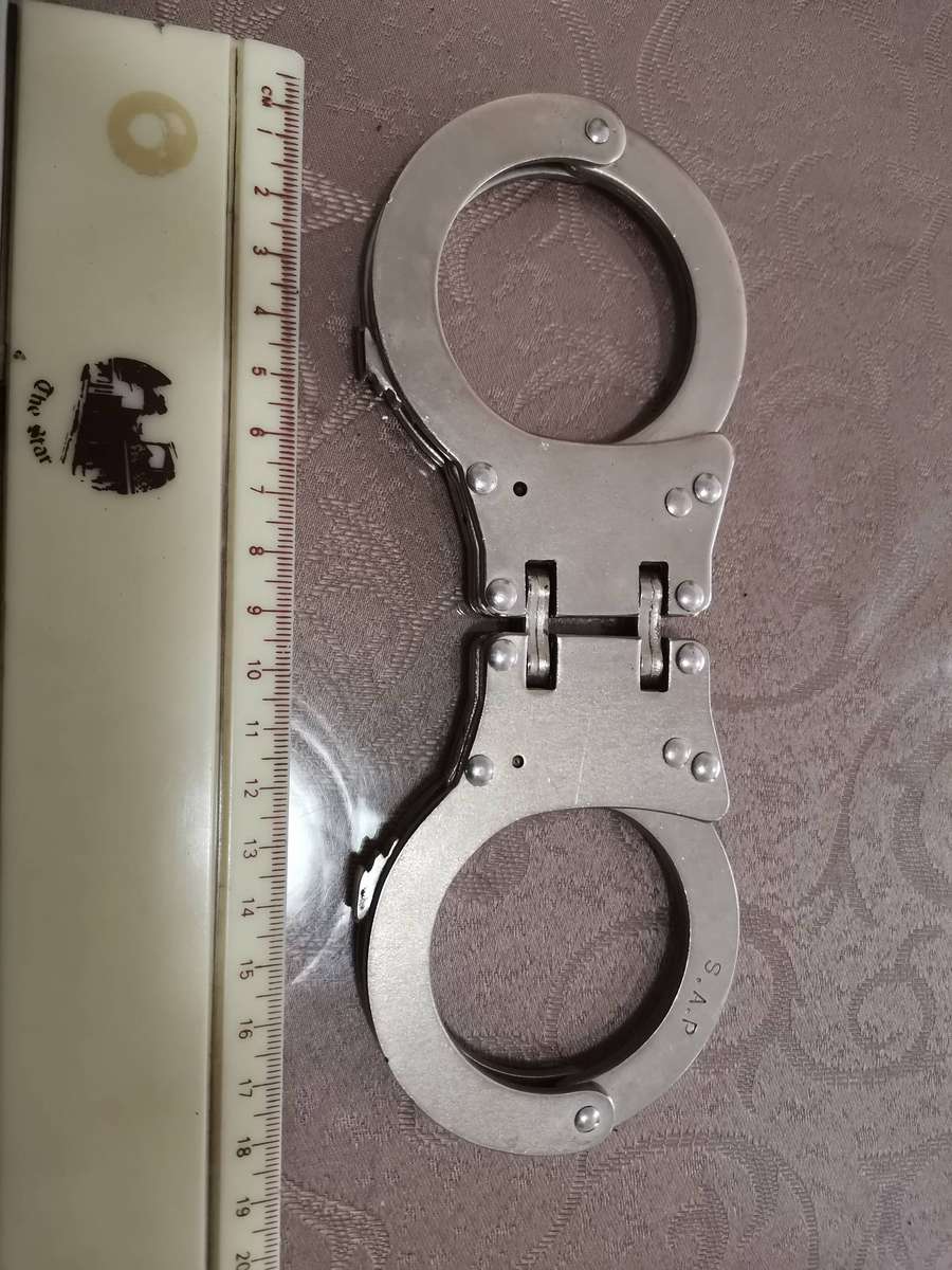 Vintage south African police handcuffs