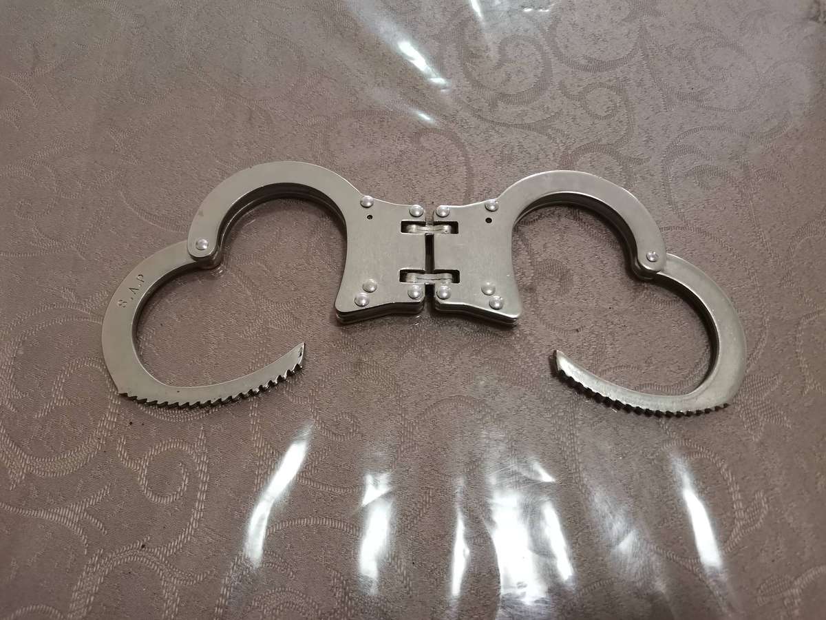 Vintage south African police handcuffs