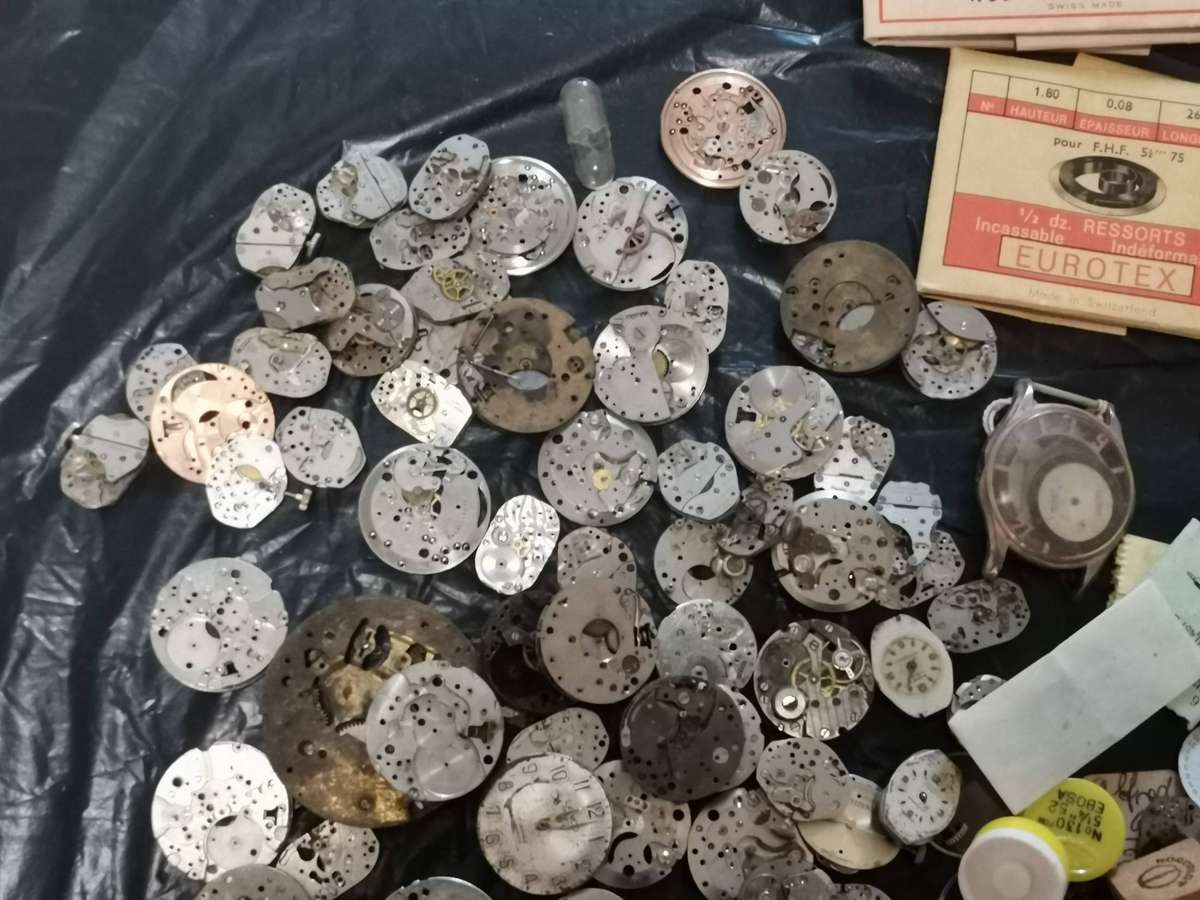 Huge lot watchmakers spares