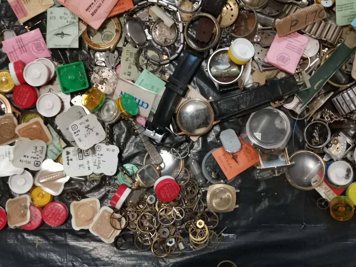 Huge lot watchmakers spares