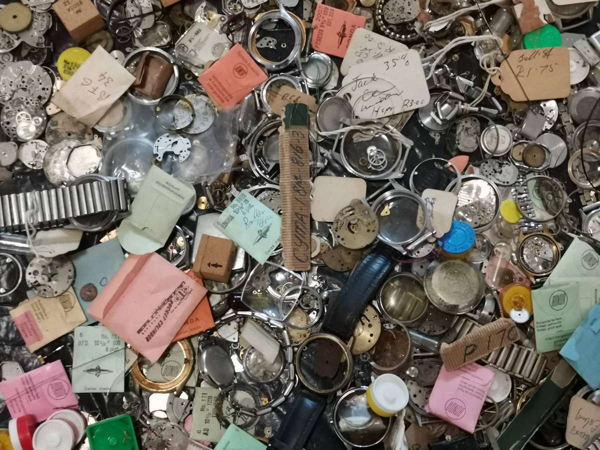 Huge lot watchmakers spares