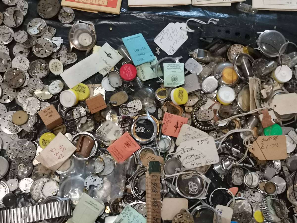 Huge lot watchmakers spares