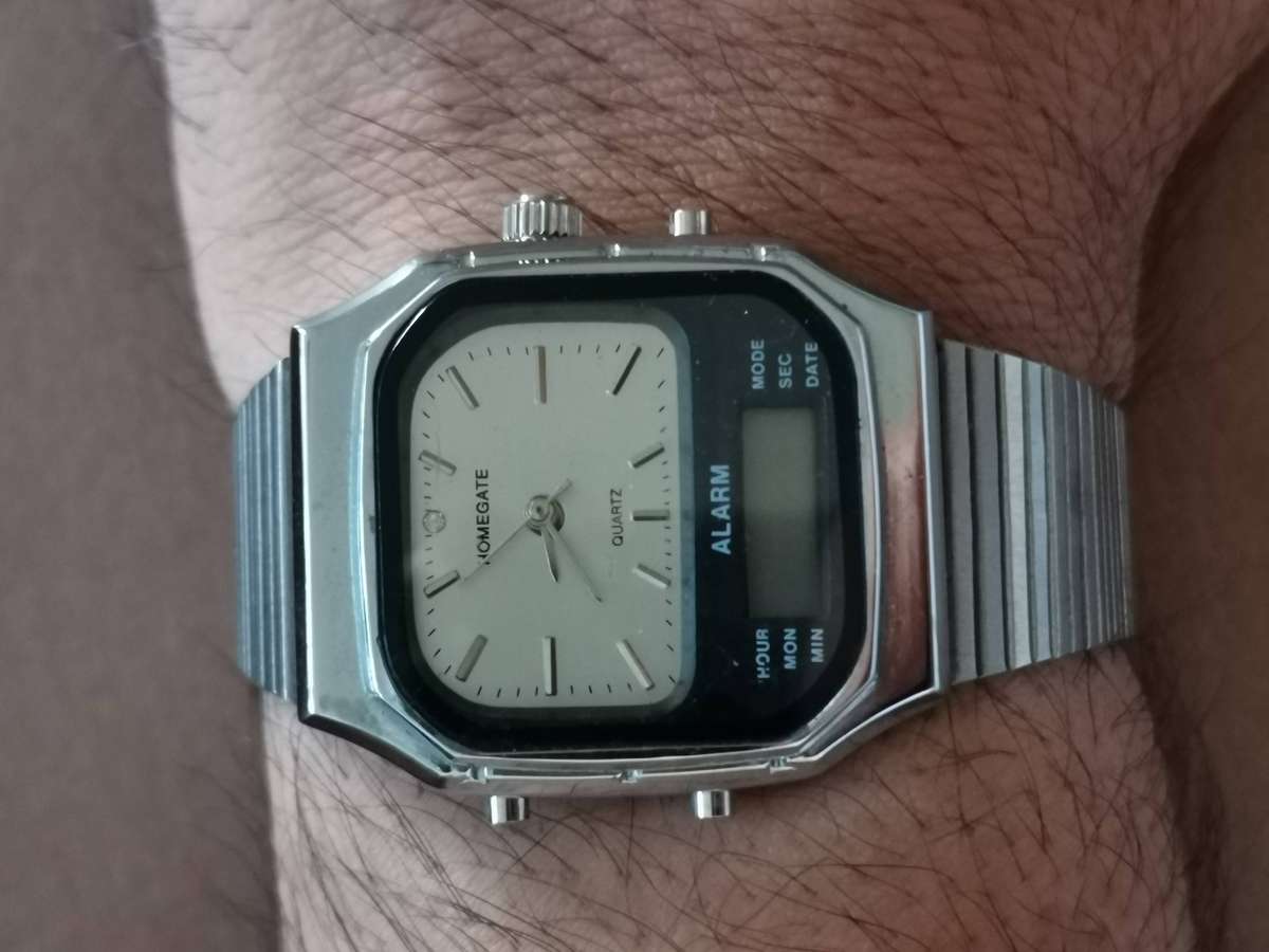 Vintage homegate mechanical digital watch