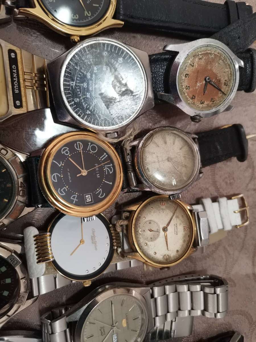 Huge lot 38 gents vintage watches deceased estate find