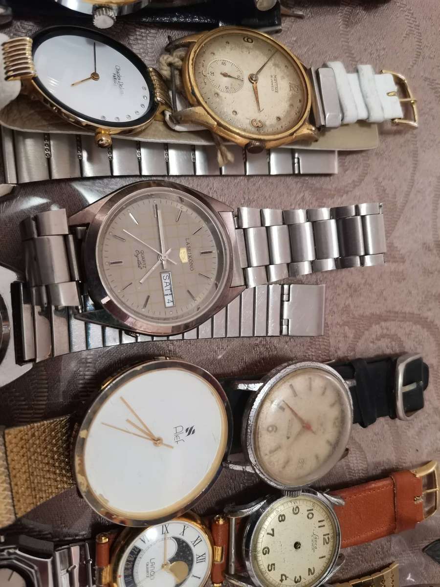 Huge lot 38 gents vintage watches deceased estate find