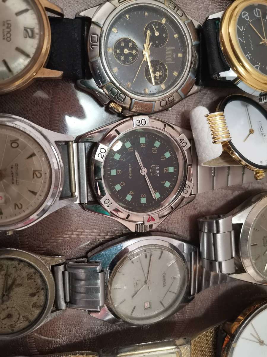 Huge lot 38 gents vintage watches deceased estate find