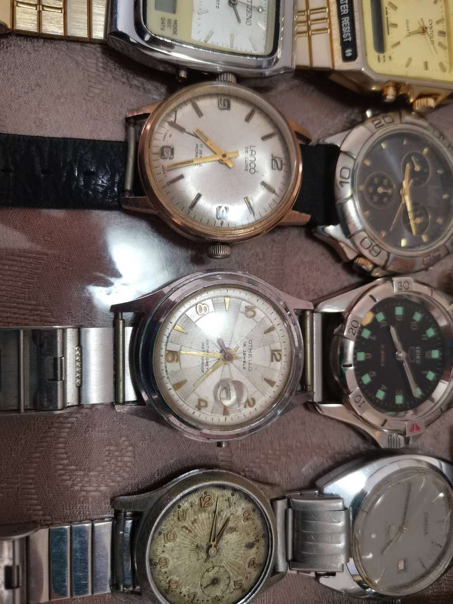 Huge lot 38 gents vintage watches deceased estate find