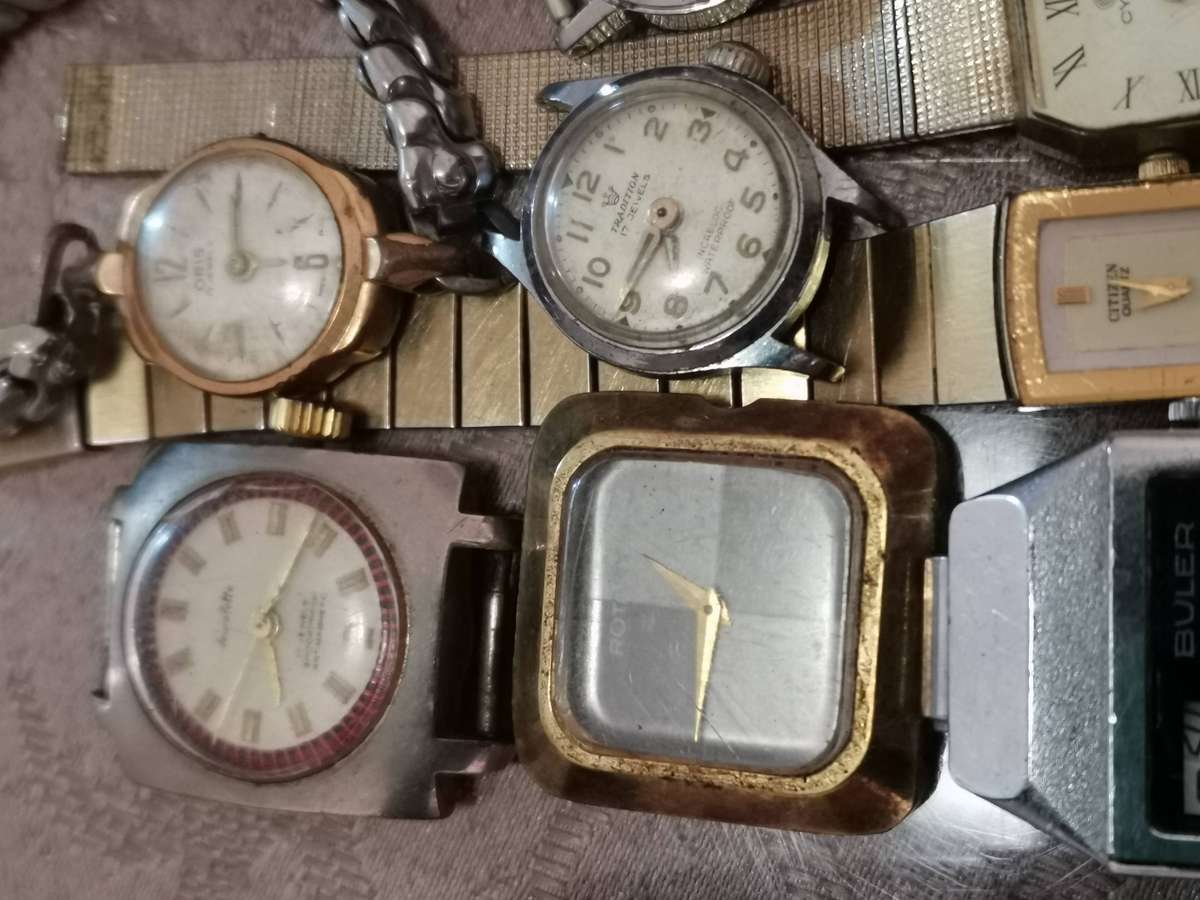 Huge lot 37 ladies Swiss mechanical wind up watches