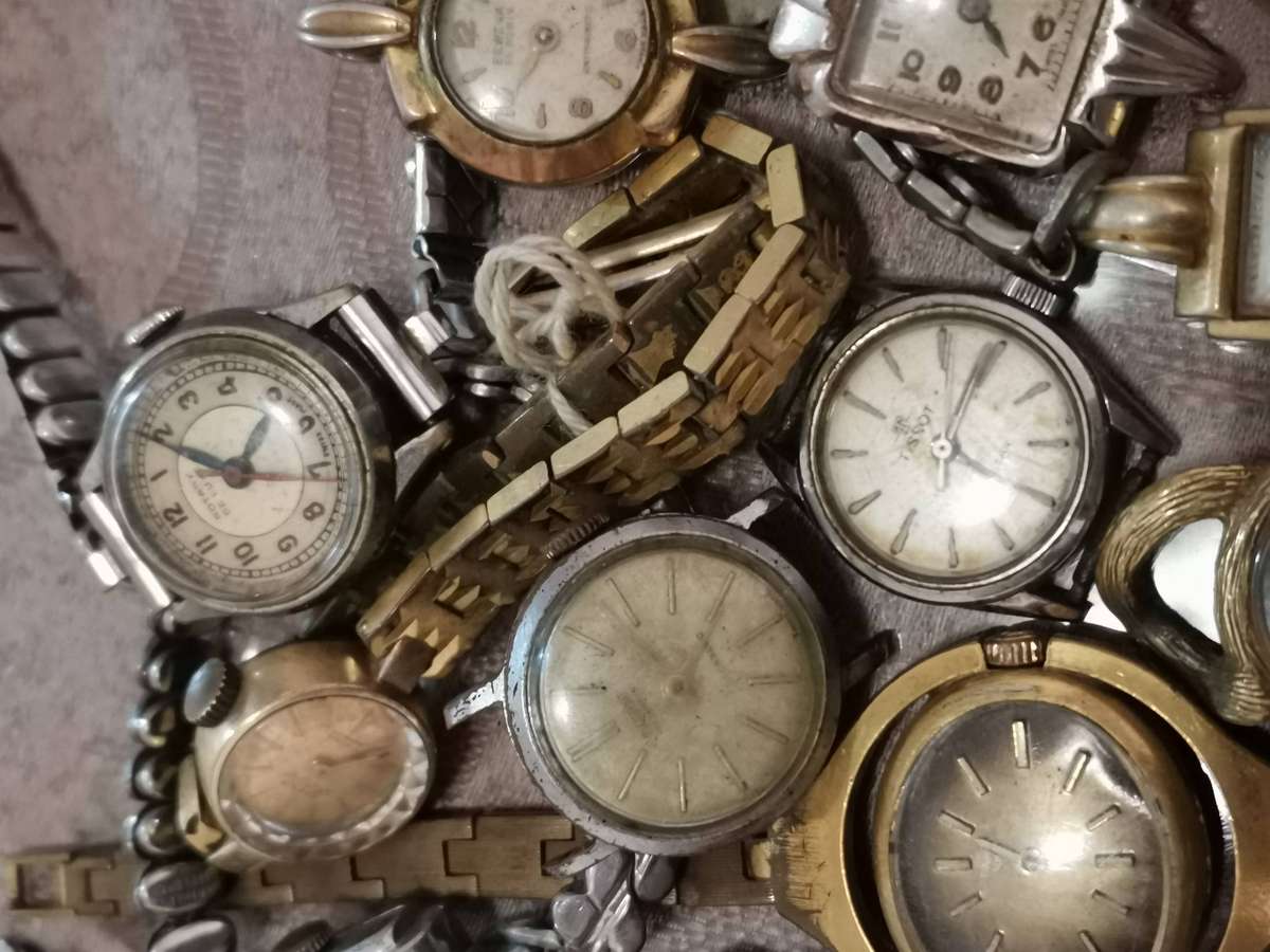 Huge lot 37 ladies Swiss mechanical wind up watches