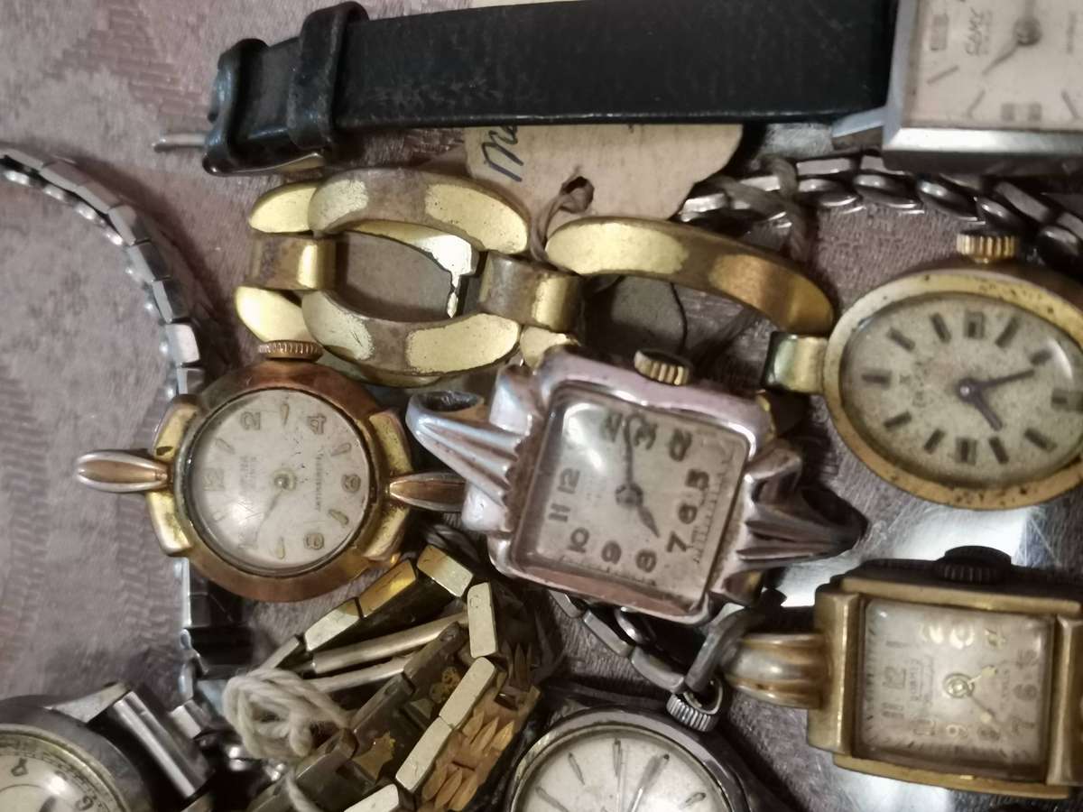 Huge lot 37 ladies Swiss mechanical wind up watches