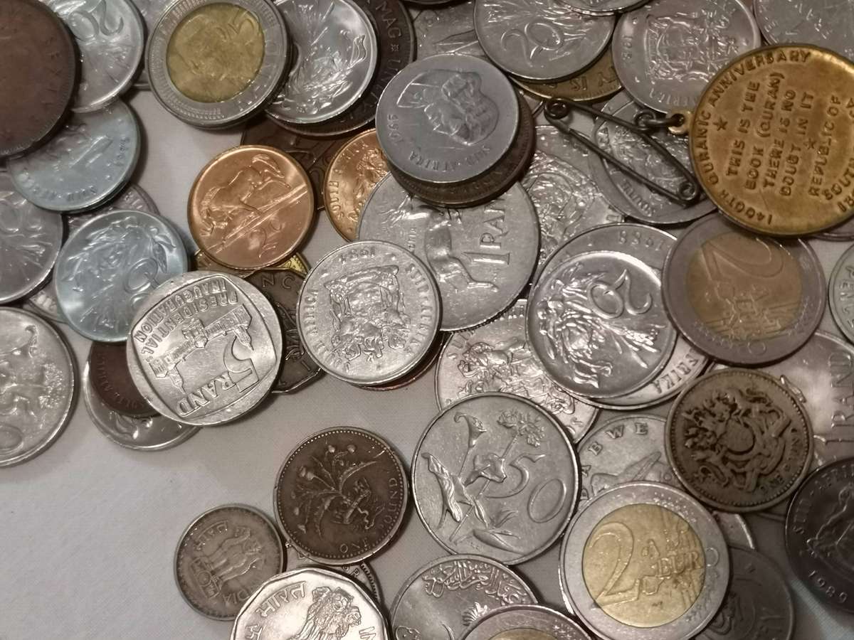 selection of 355 coins