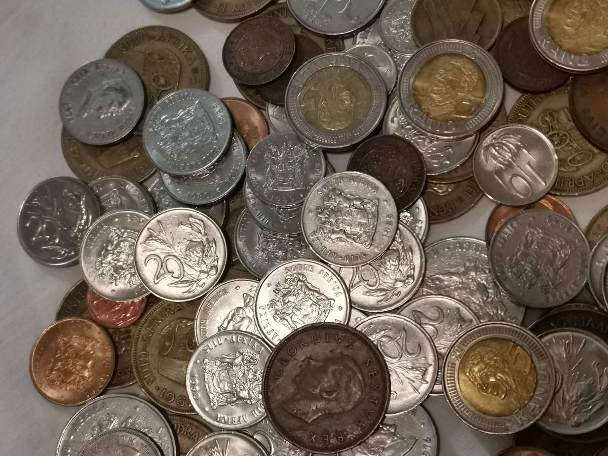 selection of 355 coins