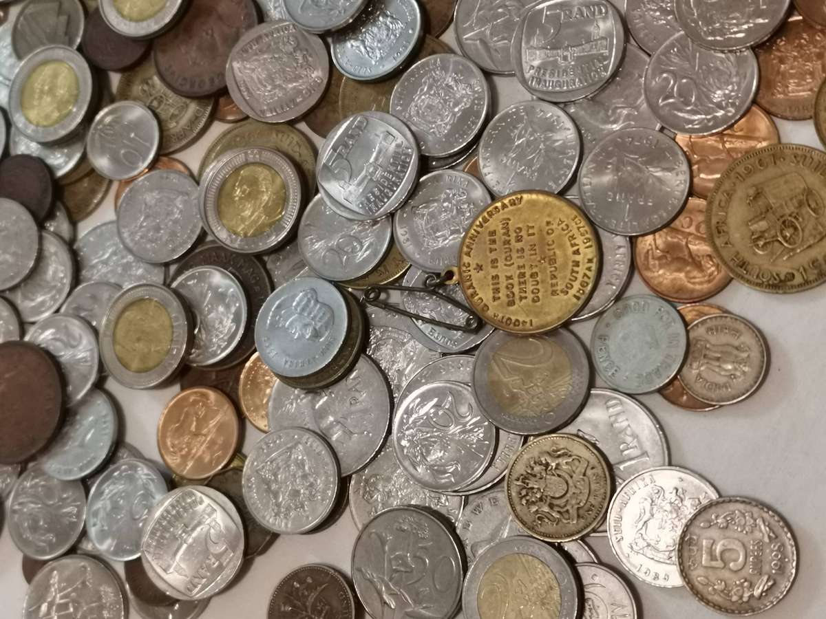 selection of 355 coins