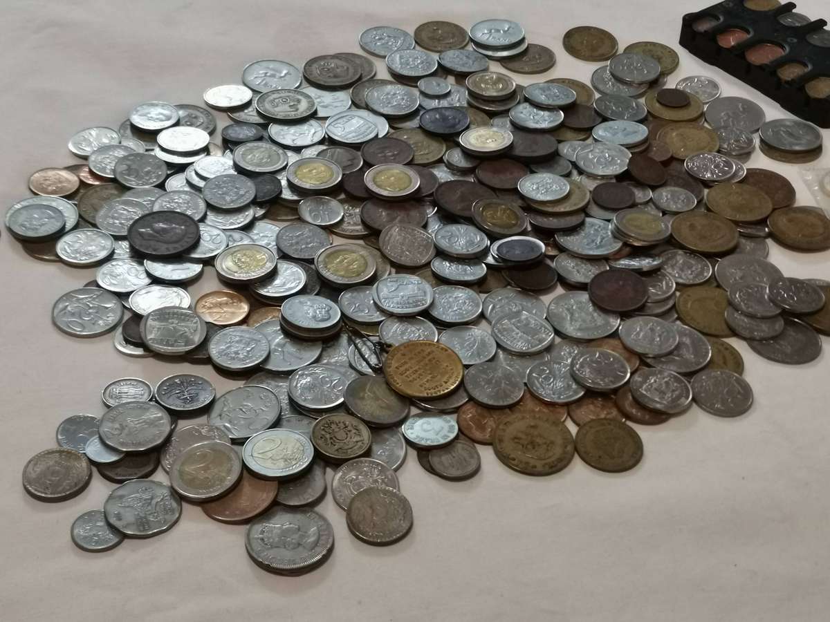 selection of 355 coins