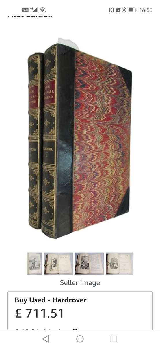 Vintage 1860s Charles dickens our mutual friend