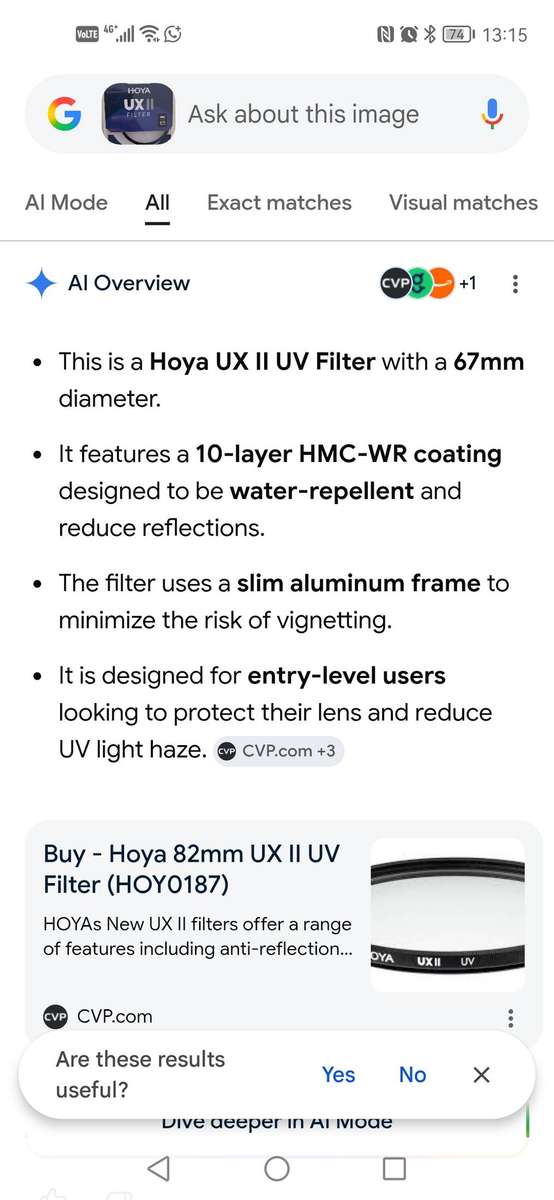 Hoya Ux 2 67mm filter